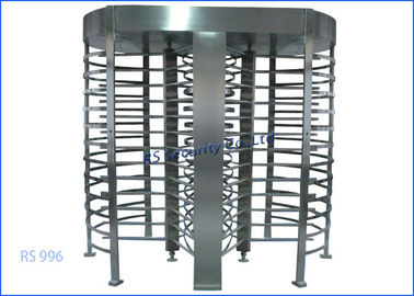Security Rotary Smart Full Height Turnstiles Gate With 304 Stainless Steel RS485