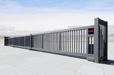 ประตูบานเลื่อนอลูมิเนียมแบบกลไกอัตโนมัติ Railless แบบ Telescopic สำหรับโรงเรียน