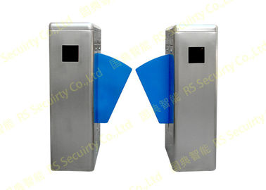 สมาร์ท 304 สเตนเลส Turnstiles ปีกสีฟ้าที่มีการควบคุมเซนเซอร์ IR