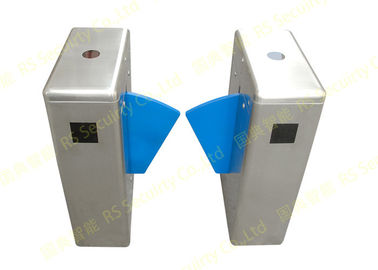 สมาร์ท 304 สเตนเลส Turnstiles ปีกสีฟ้าที่มีการควบคุมเซนเซอร์ IR