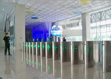 โรงงานสองทิศทางปรบ Barrier ประตูปีกสีขาว IR เซนเซอร์แบบเดินตาม
