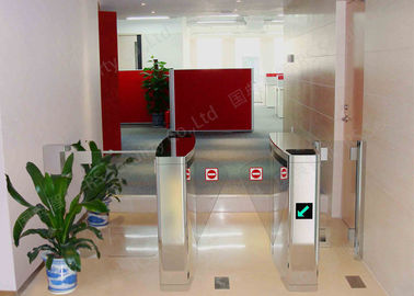 โรงงานสองทิศทางปรบ Barrier ประตูปีกสีขาว IR เซนเซอร์แบบเดินตาม