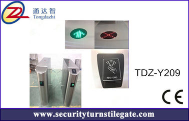 บาร์โค้ดระบบตั๋ว Bidirectional Flap อุปสรรค ประตู RFID Turnstile สำหรับพิพิธภัณฑ์