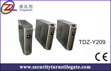 บาร์โค้ดระบบตั๋ว Bidirectional Flap อุปสรรค ประตู RFID Turnstile สำหรับพิพิธภัณฑ์