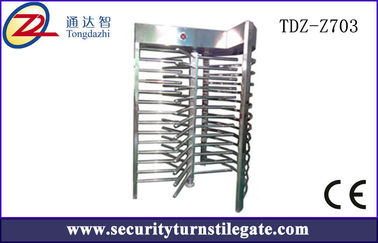 RFID Single ความสูงเต็มรูปแบบ Turnstile การควบคุมการเข้าถึงความปลอดภัย Mechanical Turnstile, เสียงต่ำ