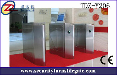 ระบบป้องกันประตูเลื่อนรุ่น SS304, เต้ารับ Flap อุปสรรค Turnstile AC 220V
