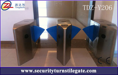 ระบบป้องกันประตูเลื่อนรุ่น SS304, เต้ารับ Flap อุปสรรค Turnstile AC 220V