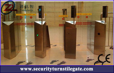 ระบบป้องกันประตูเลื่อนรุ่น SS304, เต้ารับ Flap อุปสรรค Turnstile AC 220V