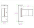 ความปลอดภัยการควบคุมการเข้าถึงสวิง Barrier ประตูด้วยแรงดันไฟฟ้าของ DC24V