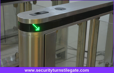 Rfid Card Reader ประตูรั้วความเร็วสูงประตูหมุนรอบอาคารลายนิ้วมือ
