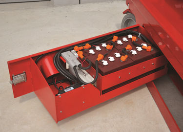 230kg ปรับได้แบบพกพาเดี่ยวนิวเมติก Self Propelled Scissor Lift, สี่ล้อ